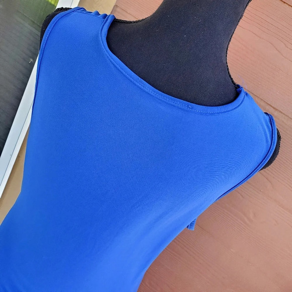 Myth Royal Blue Ruched Bodycon Dress Size XL - Picture 5 of 8